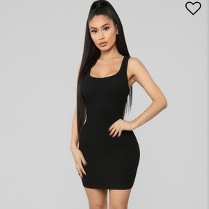 One of the boys 💅 Black Ribbed Fashion Nova Dress